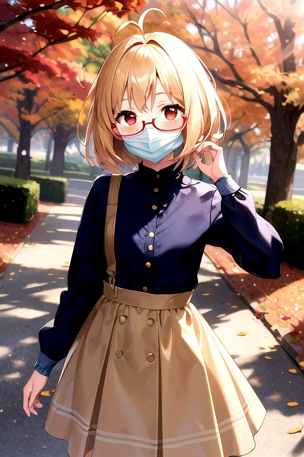 秋だけどナツミのメガネマスク