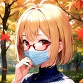 秋だけどナツミのメガネマスク 2枚目