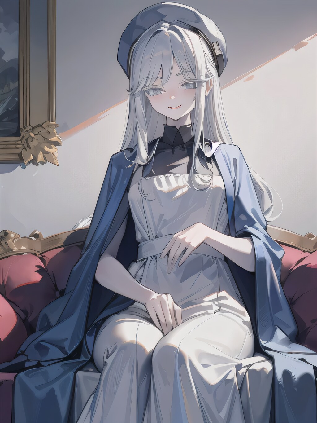 銀髪ロングでメイド服の少女１３