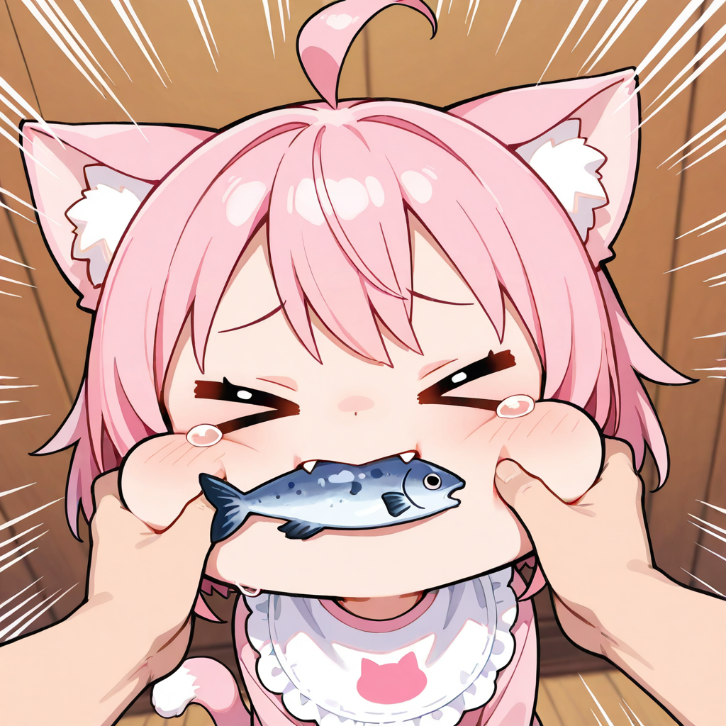 捕まえたぞっ！！コラッ！！魚をかえせーっ！！ | の人気AIイラスト・グラビア