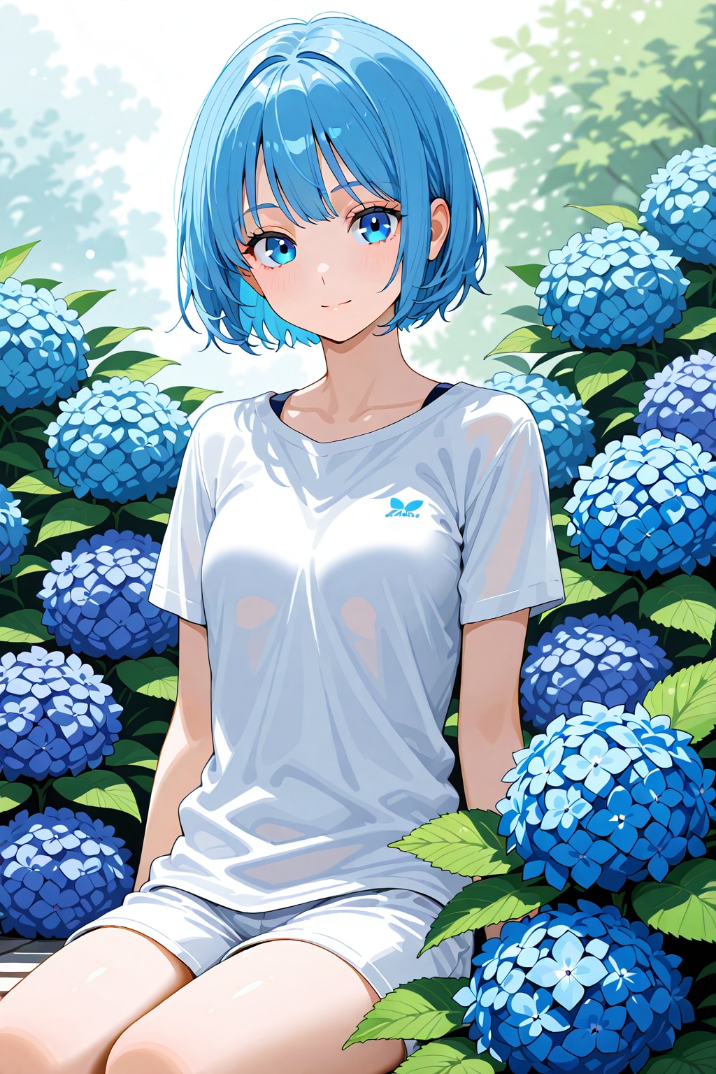 紫陽花と
