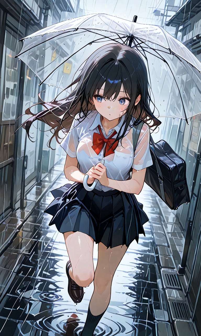 ずぶ濡れの中に | の人気AIイラスト・グラビア