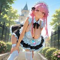 メイドさん前かがみ 3枚目