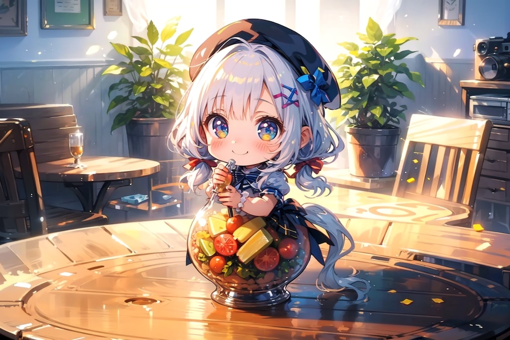 何かしらの、器に入る ちびちゃんあるある生成。