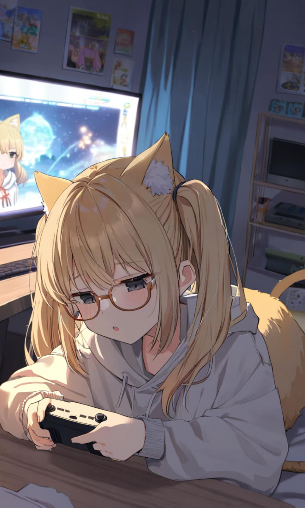 まや「ねむねむ、徹夜ゲーム」こるり「満喫してますねー」