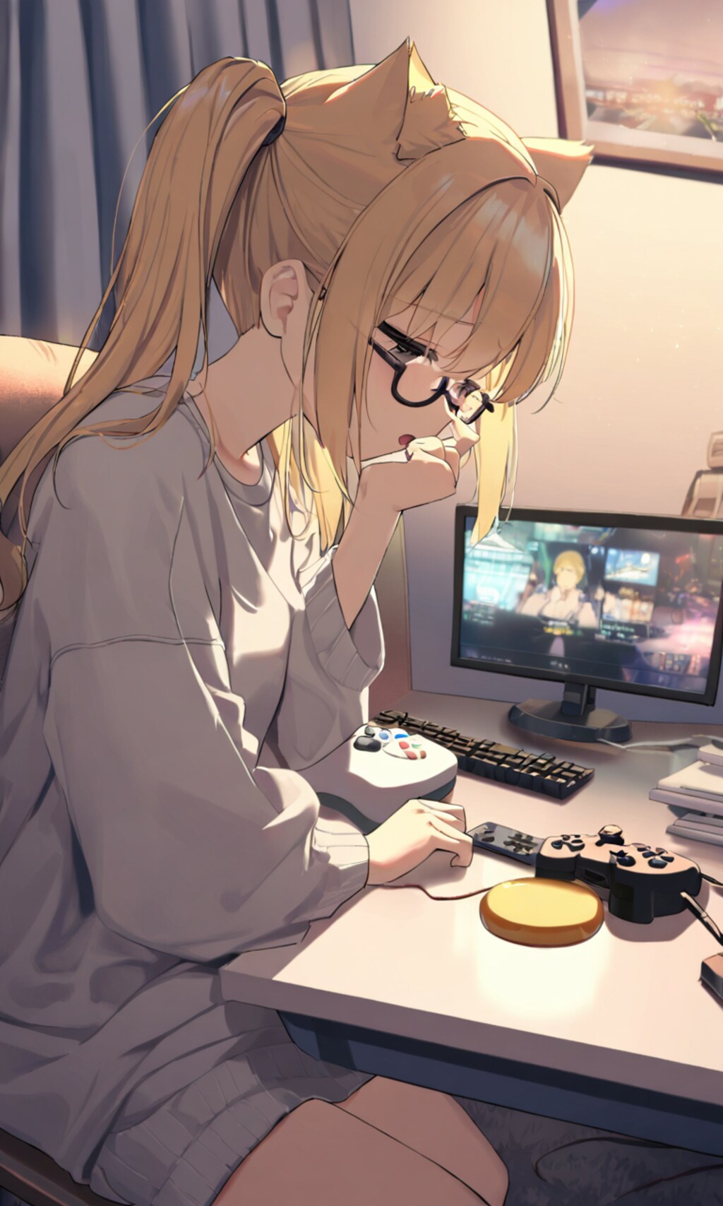 まや「ねむねむ、徹夜ゲーム」こるり「満喫してますねー」
