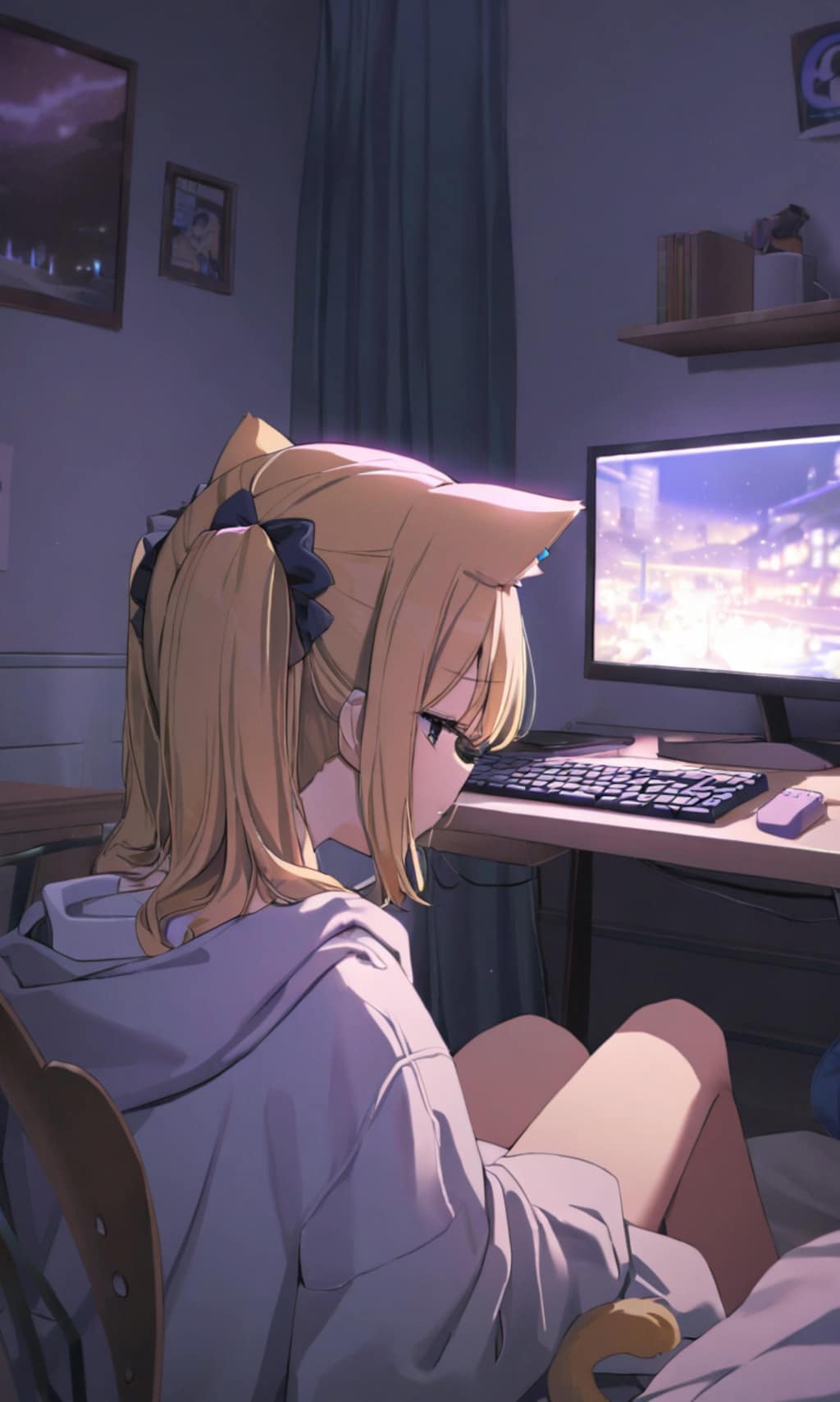 まや「ねむねむ、徹夜ゲーム」こるり「満喫してますねー」