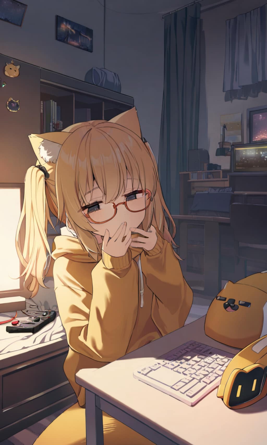 まや「ねむねむ、徹夜ゲーム」こるり「満喫してますねー」