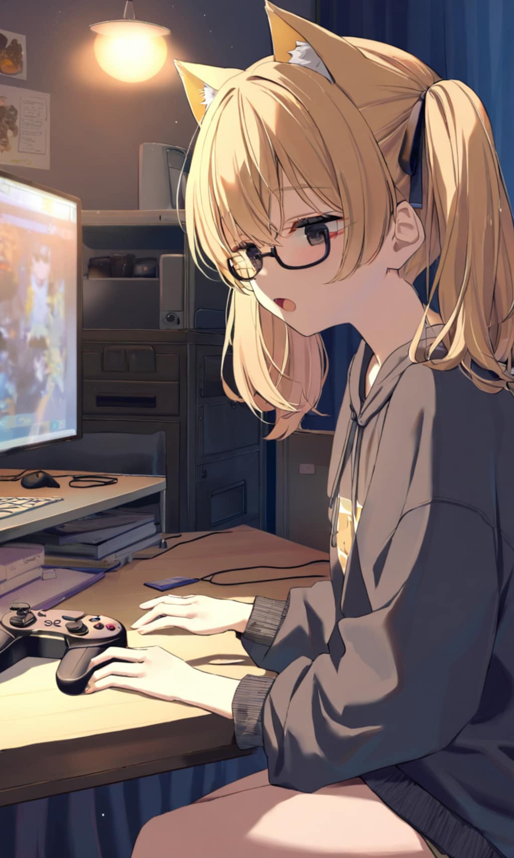 まや「ねむねむ、徹夜ゲーム」こるり「満喫してますねー」