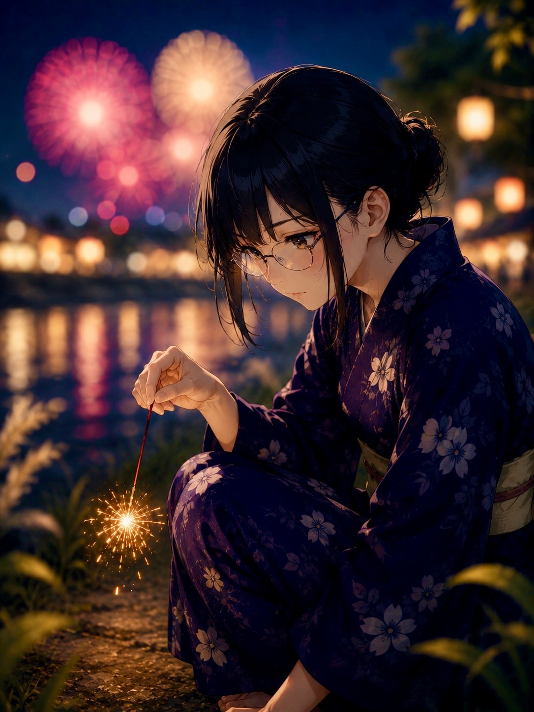 線香花火に全集中