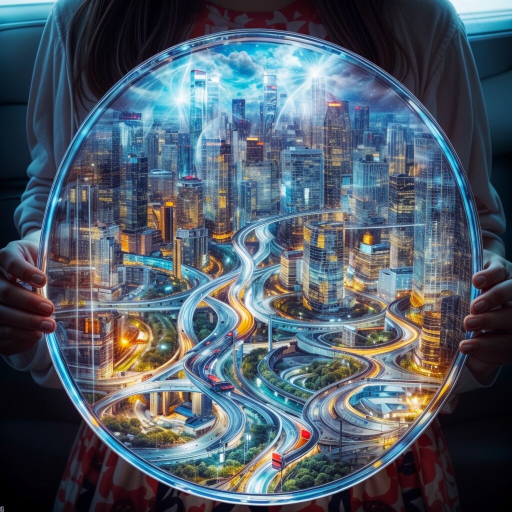 不思議なガラスの皿