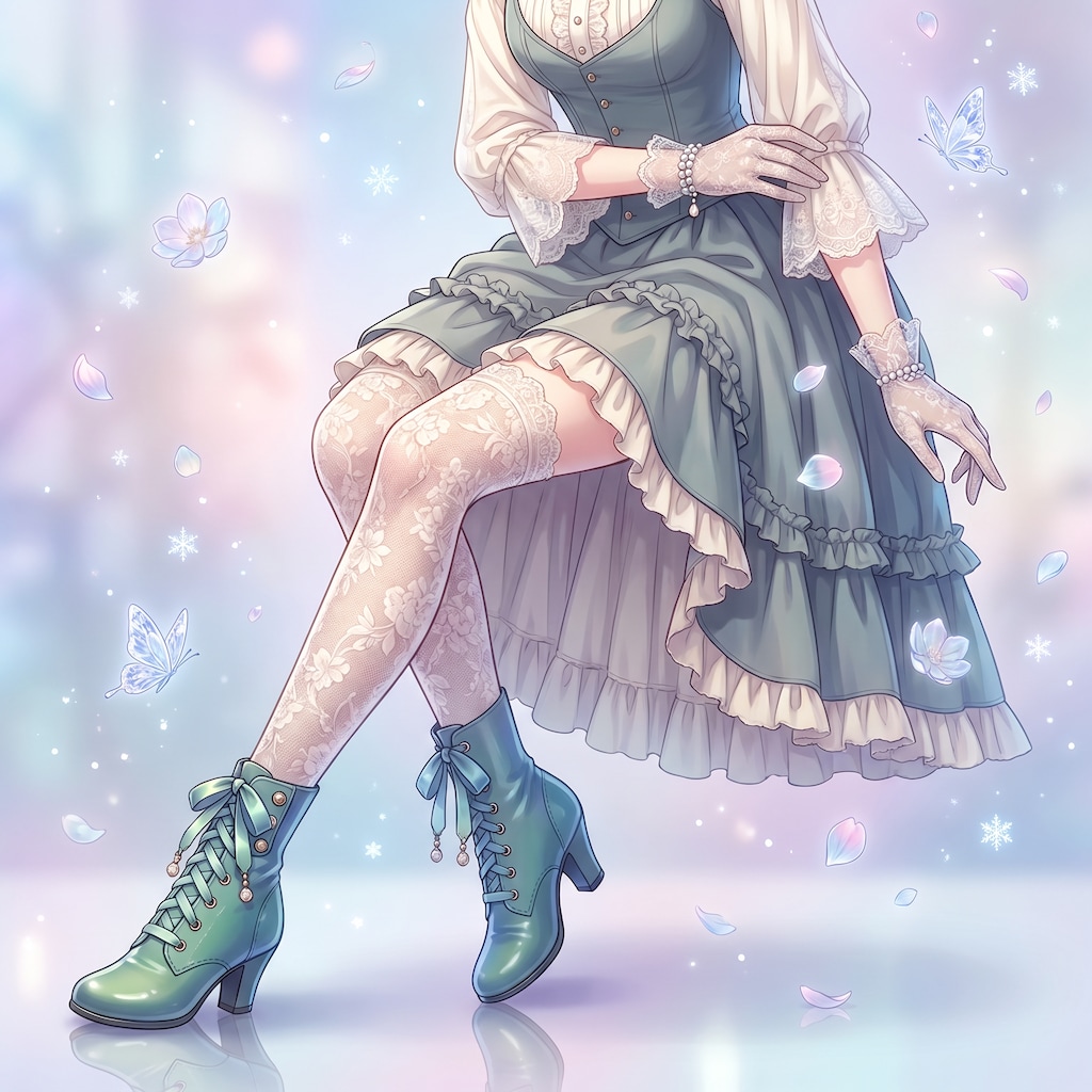 蒼翠靴紐の静謐