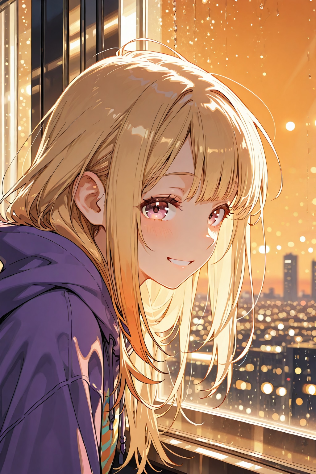 窓辺の黄昏 | の人気AIイラスト・グラビア