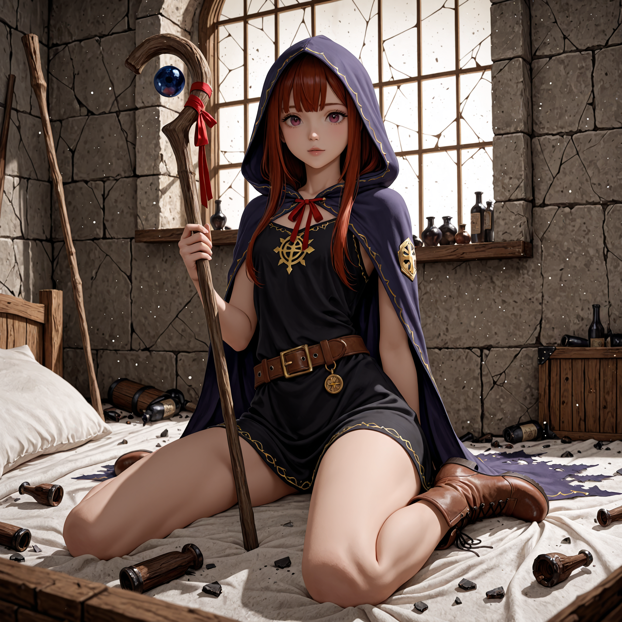 廃墟の魔法使い | の人気AIイラスト・グラビア