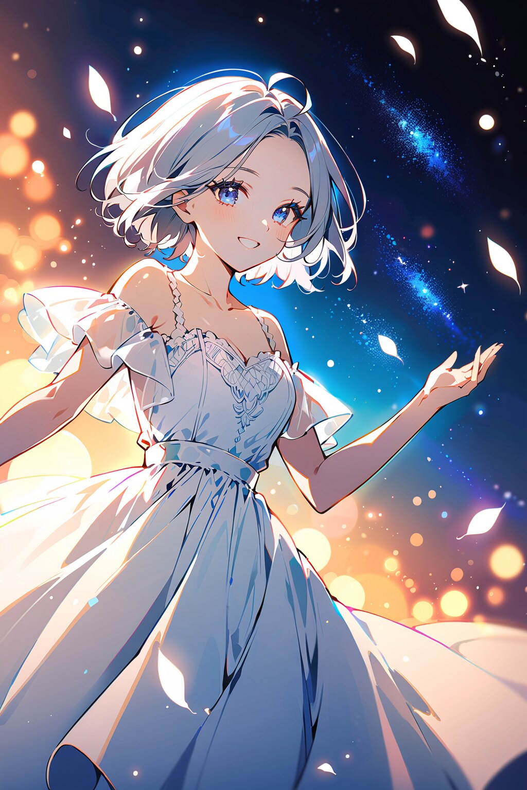 星空と女の子　その９ | の人気AIイラスト・グラビア