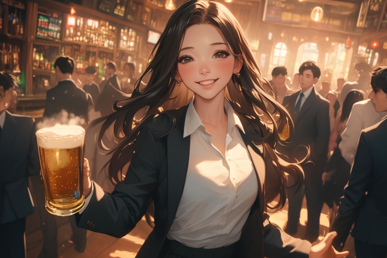 乾杯‼️🍻✨458 | の人気AIイラスト・グラビア