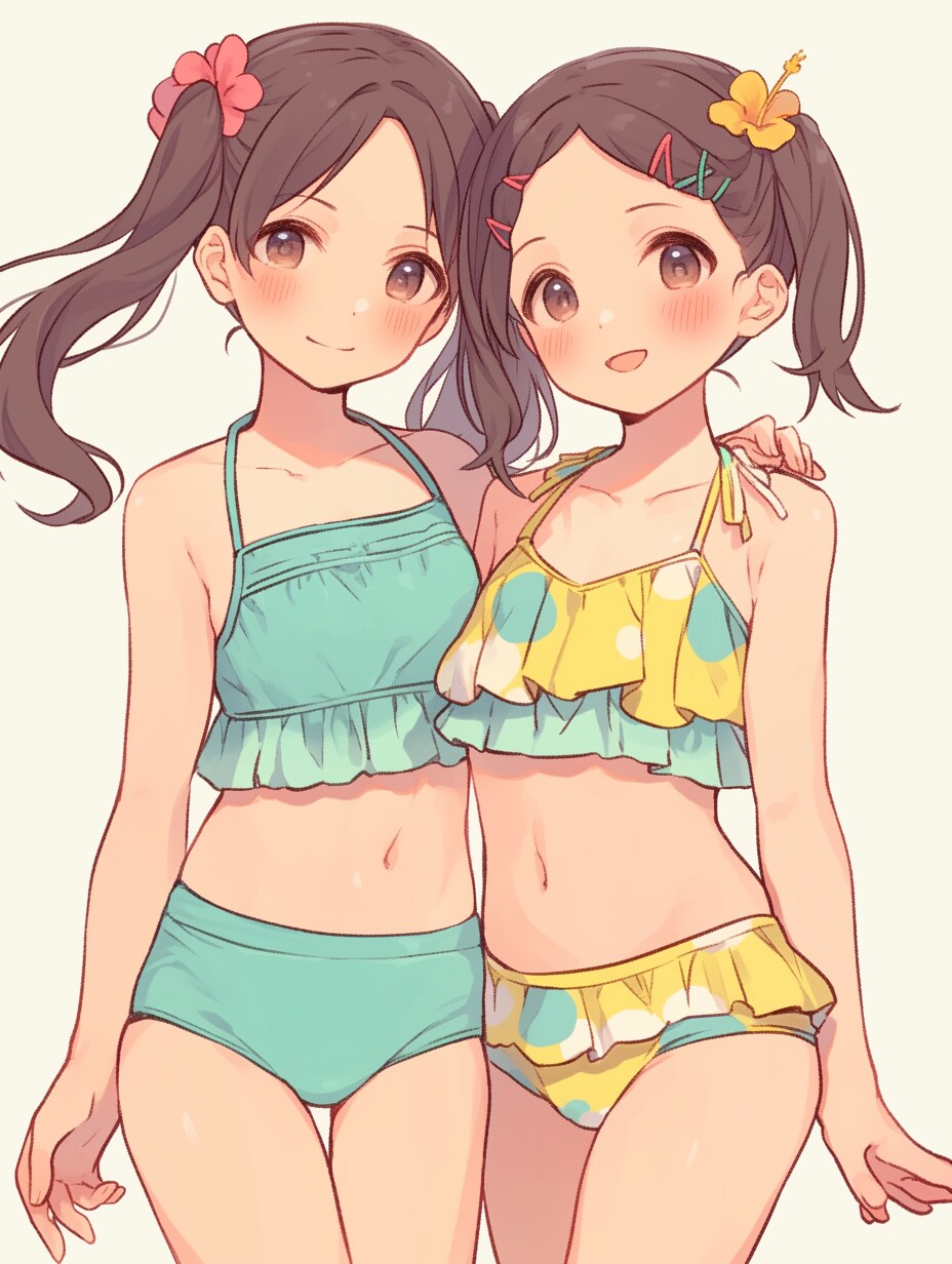 水着少女03 | の人気AIイラスト・グラビア