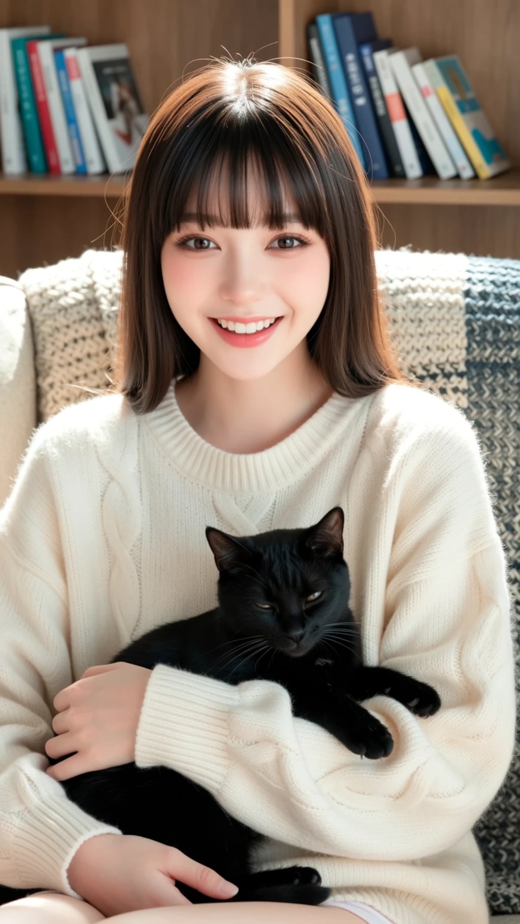 My Black Cat and I on Holiday