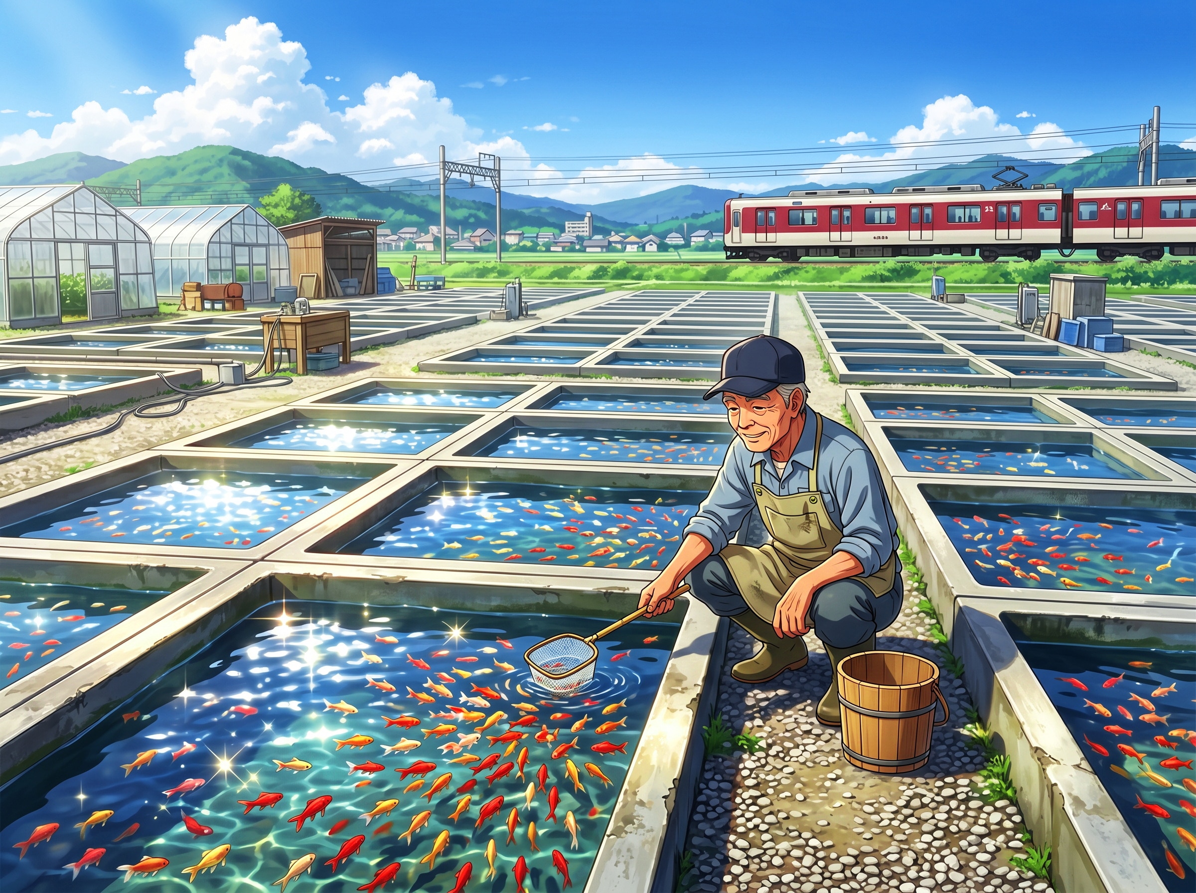 大和郡山の金魚池