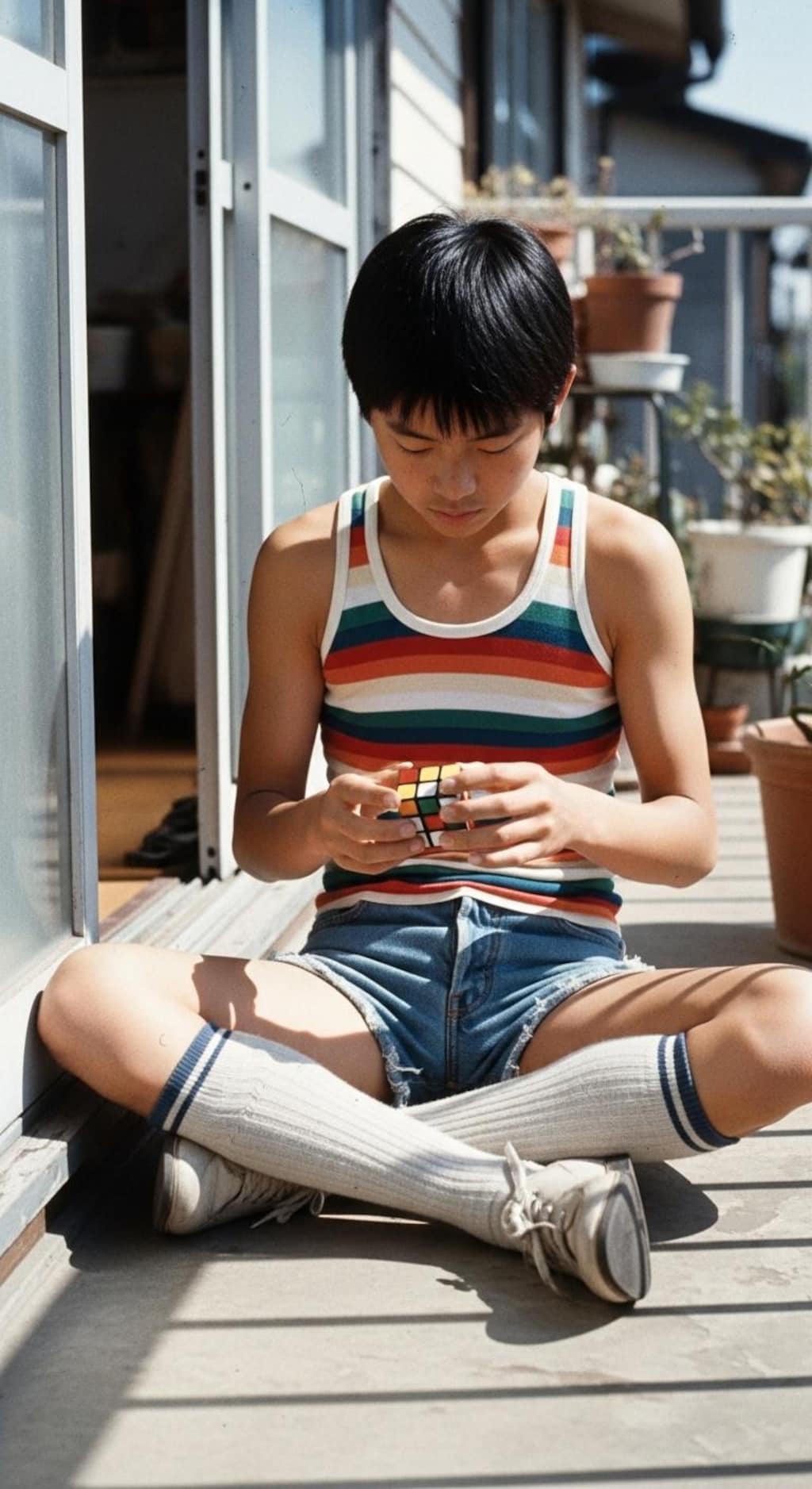 半ズボン少年