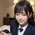 手コキ【制服コスプレ】 2枚目