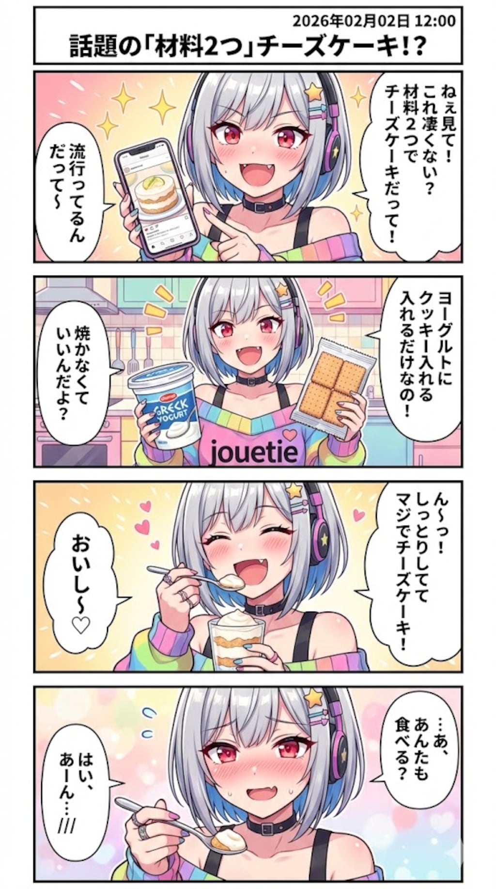 毎日漫画１２時　スイーツorガジェットニュース