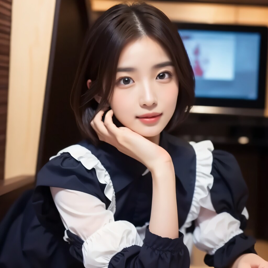 黒髪ボブで漫画喫茶の美女２