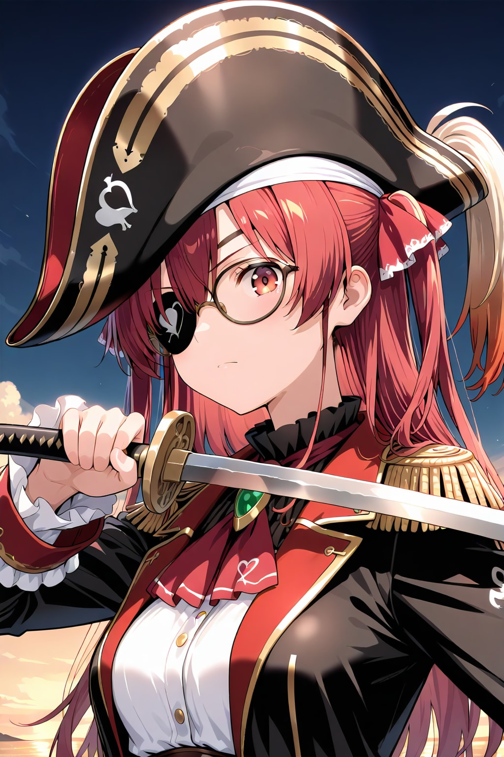 海賊眼鏡っ娘 | の人気AIイラスト・グラビア