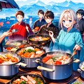 みんなで冬の魚介鍋を食べよう★その1（7枚）レトロモダン街シリーズ68 7枚目
