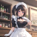 バーの店員のメイドさん 4枚目