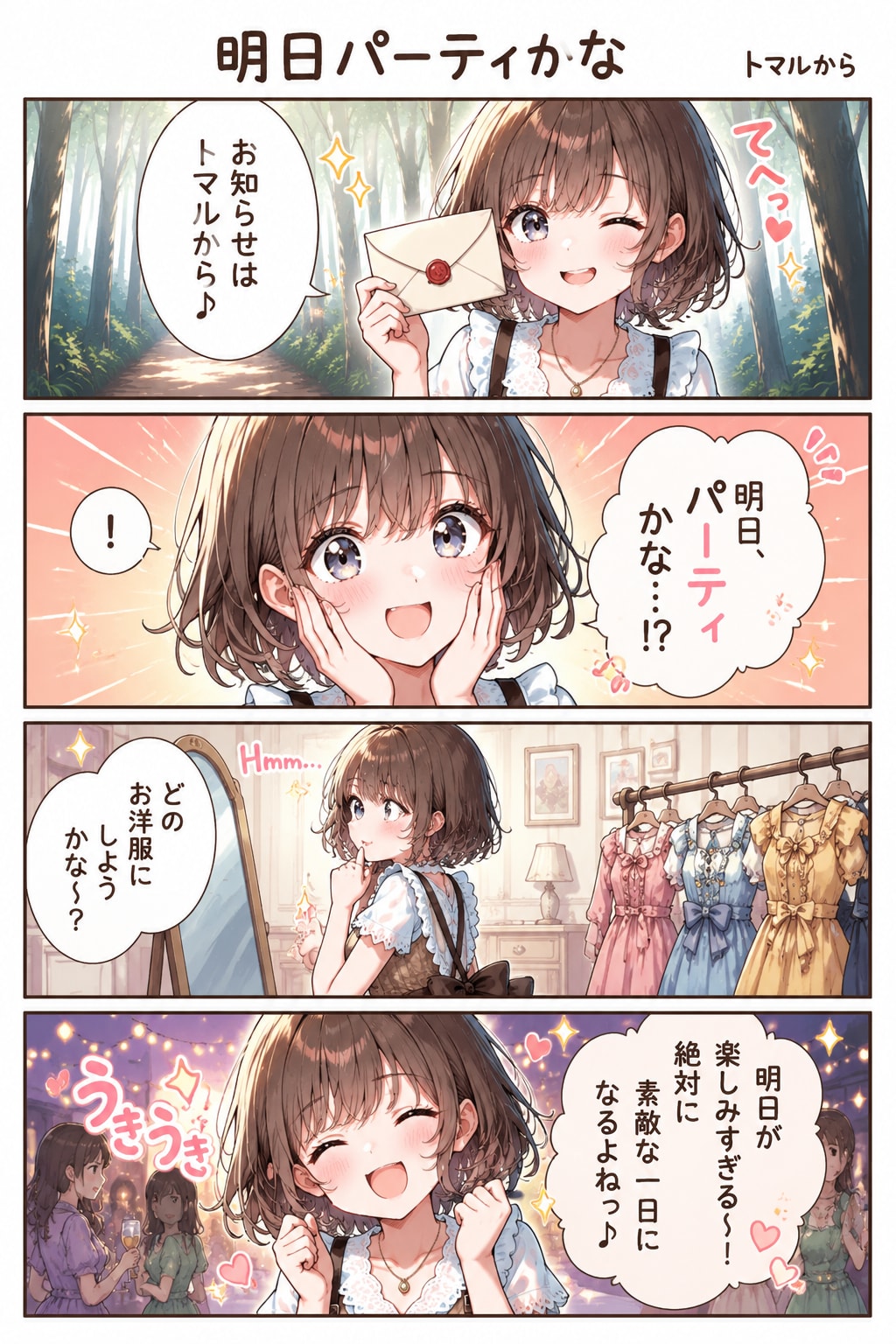 トマルのお知らせ　お知らせはトマルからに　森ガールさん　登場