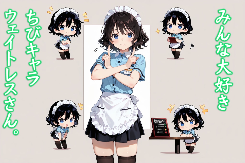 ちびキャラウェイトレスさん Z120