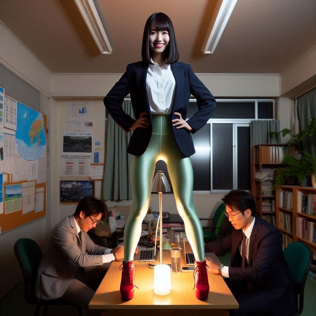 徹夜すると豹変する女子社員