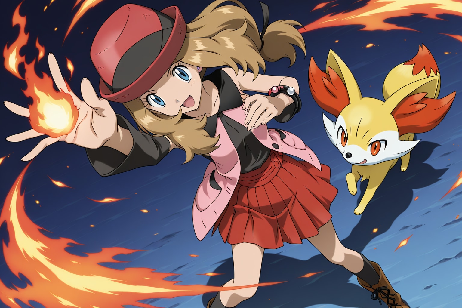 炎使いセレナ | の人気AIイラスト・グラビア