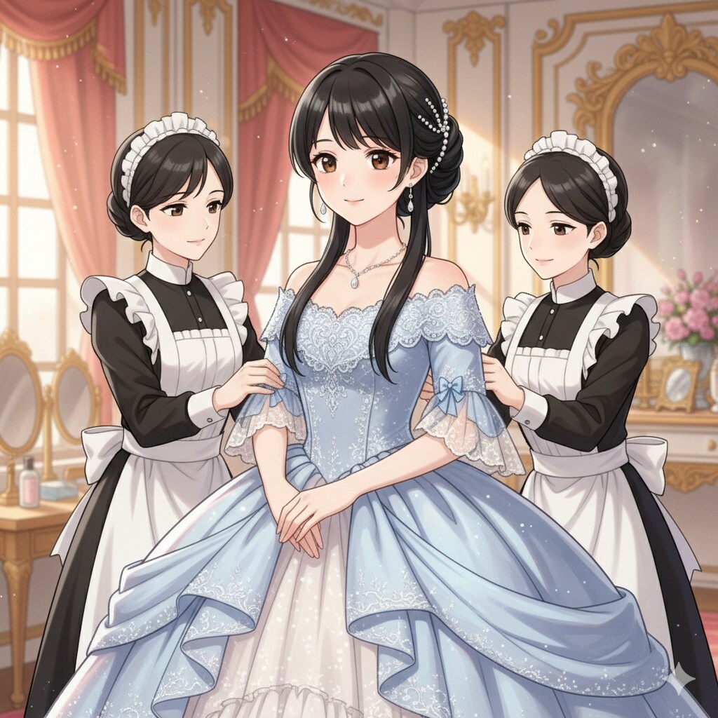 プリンセス（身支度中）