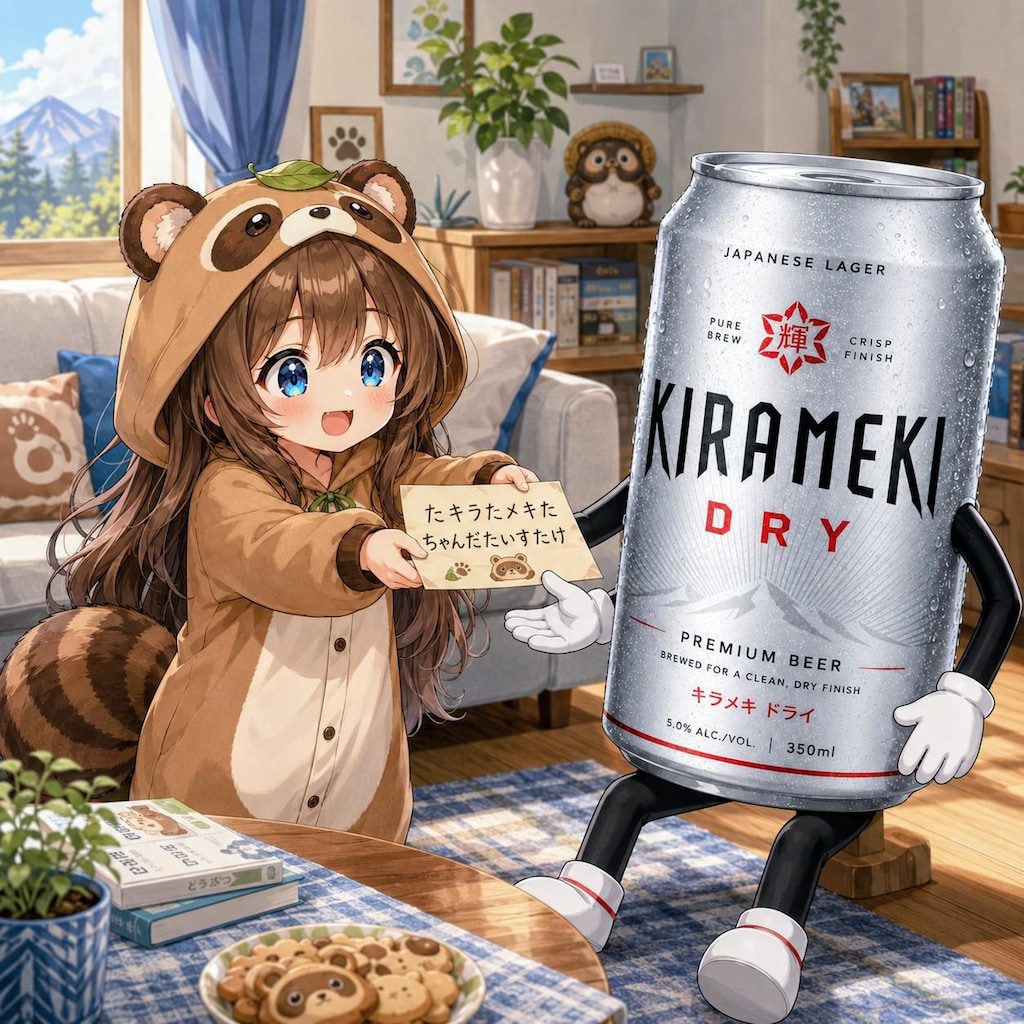 たぬきな小さな女の子