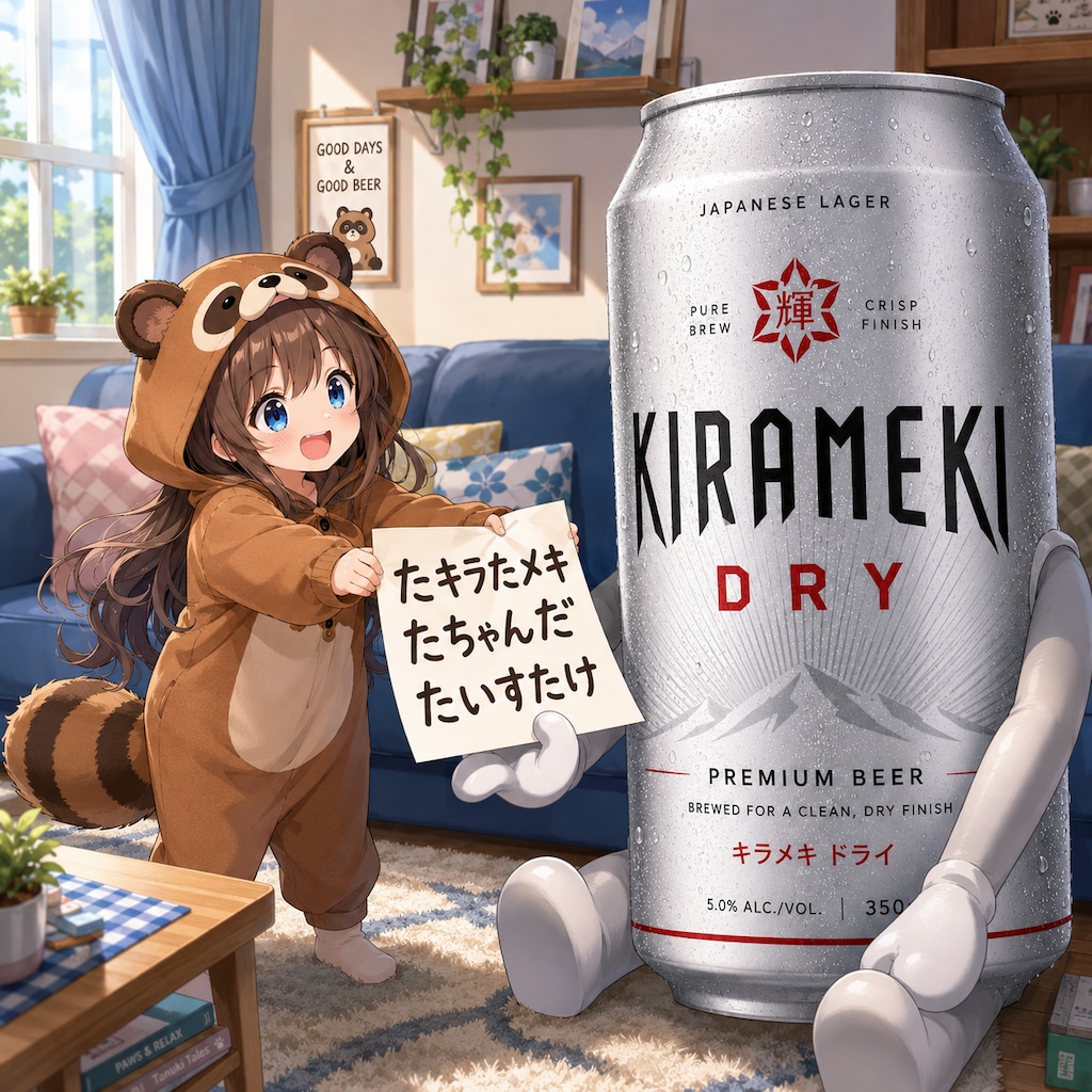 たぬきな小さな女の子
