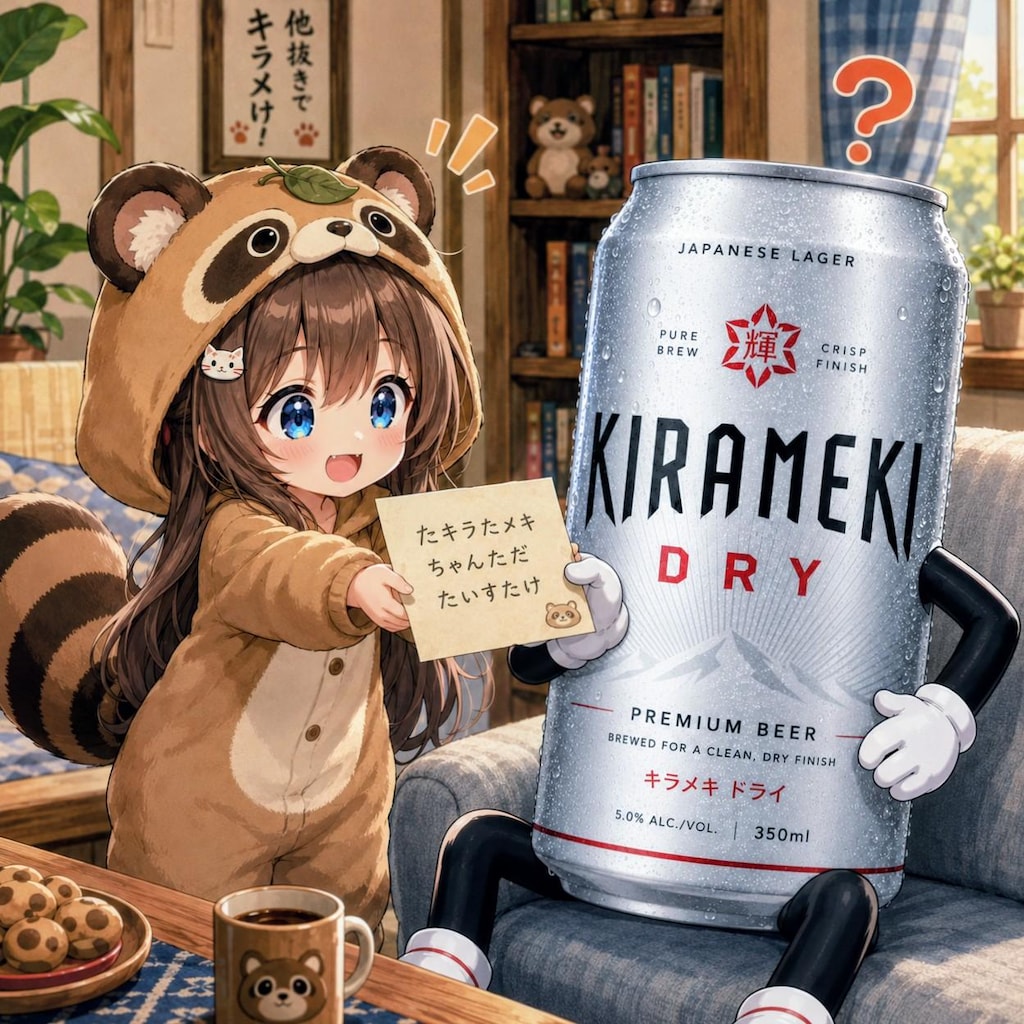 たぬきな小さな女の子