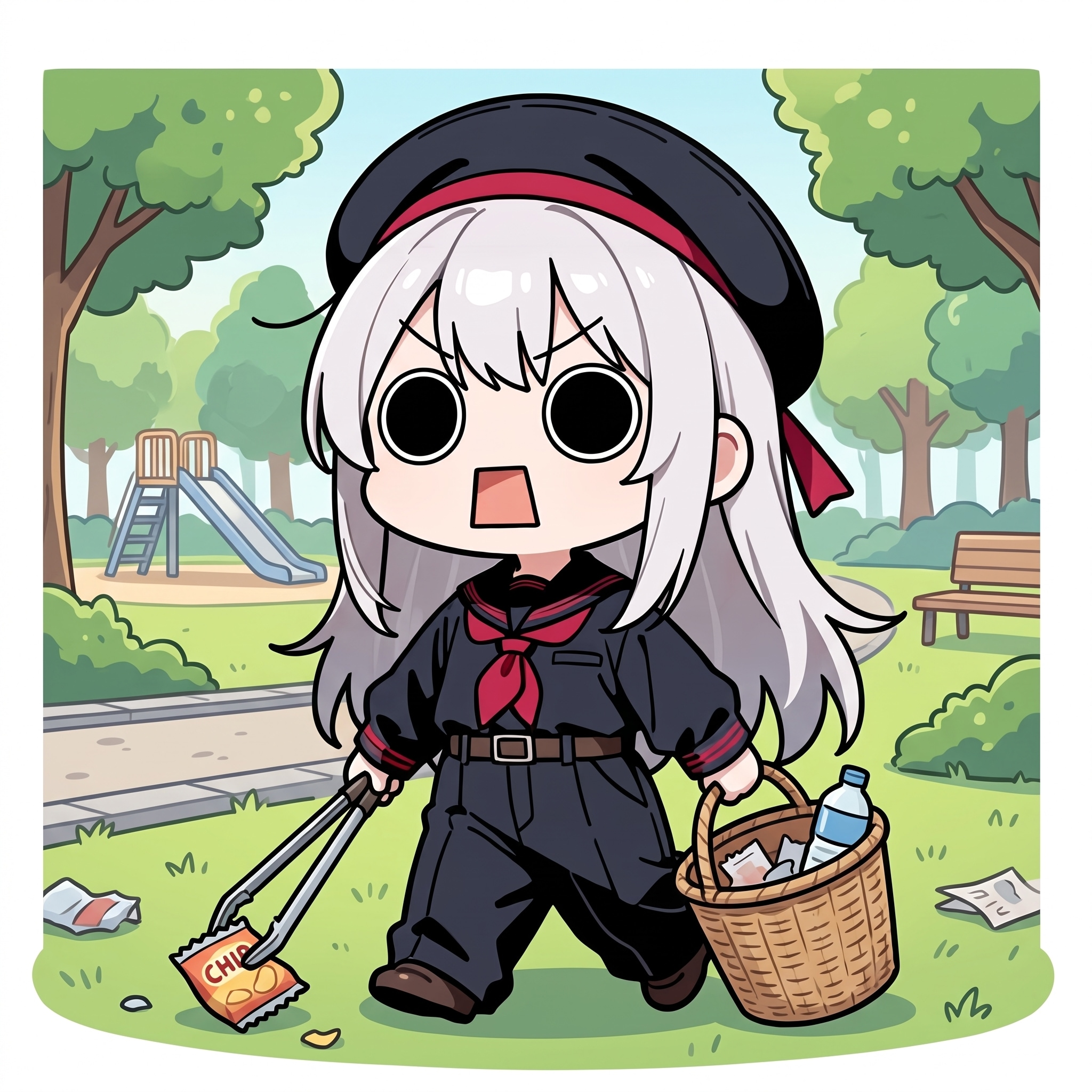 街を清掃するえらいこっちゃ嬢 | の人気AIイラスト・グラビア