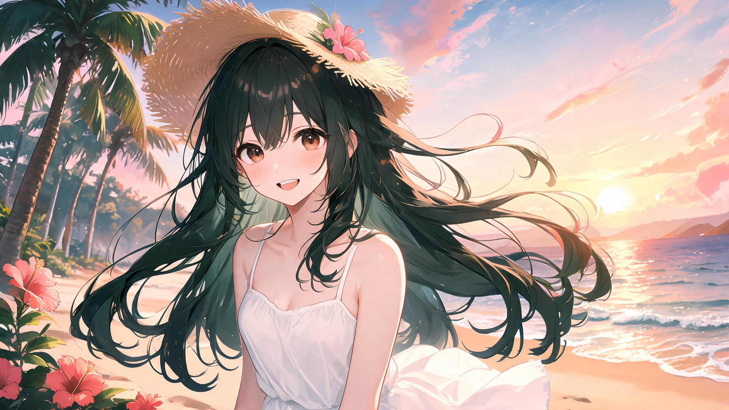 利奈さん(うちの娘)と海辺でデート