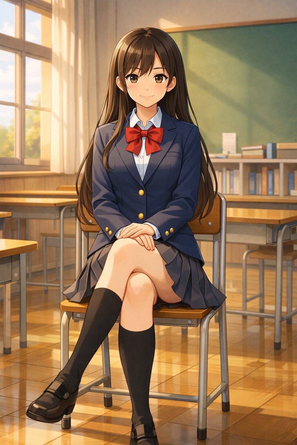 教室での静かな午後