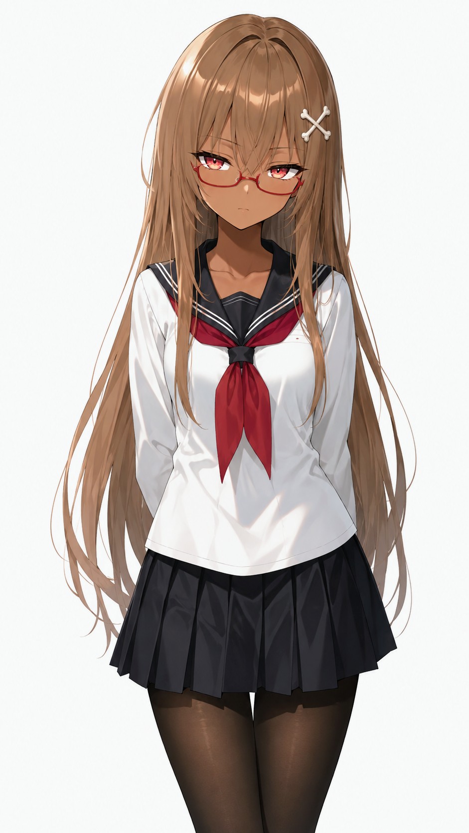 おにくちゃん🍖黒パンスト七変化03【クラシックセーラー服】