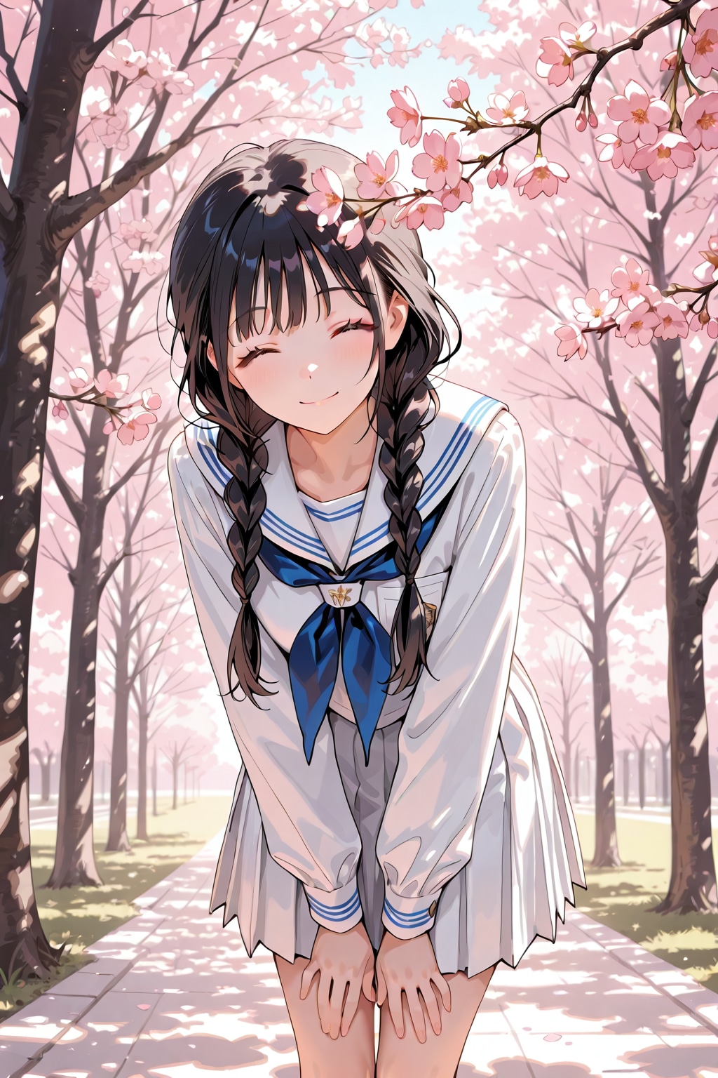 桜から覗く門出 | の人気AIイラスト・グラビア