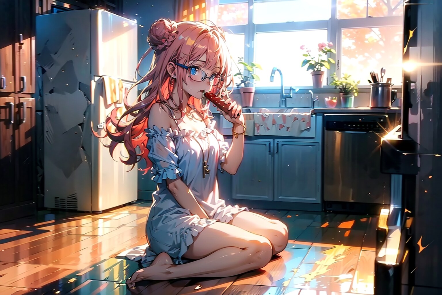 失恋してもお腹は空く… | の人気AIイラスト・グラビア