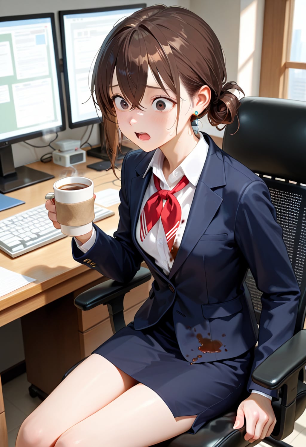 歩美 first day at work (10)