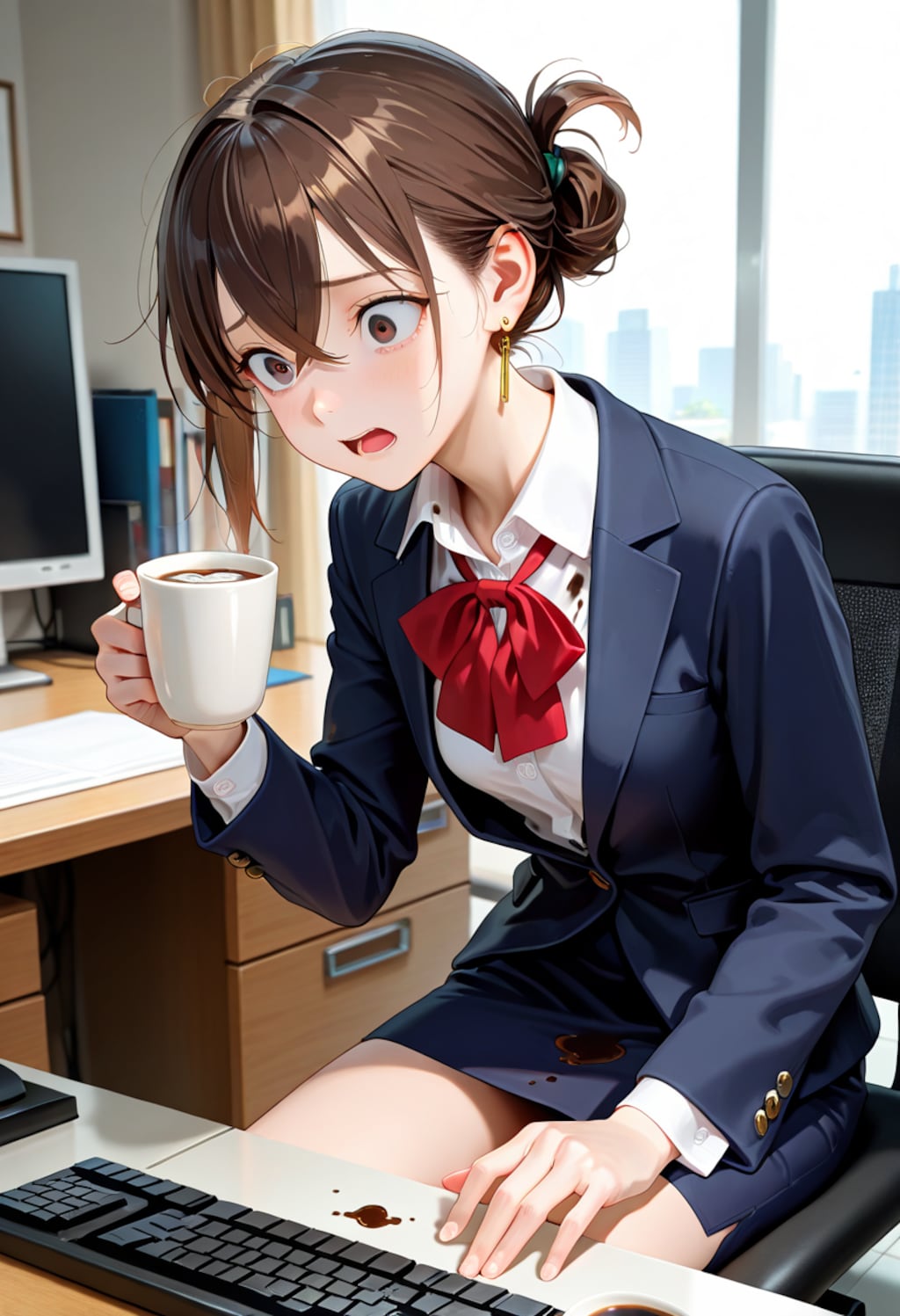 歩美 first day at work (10)