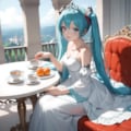 ミク王女とティータイム 3枚目