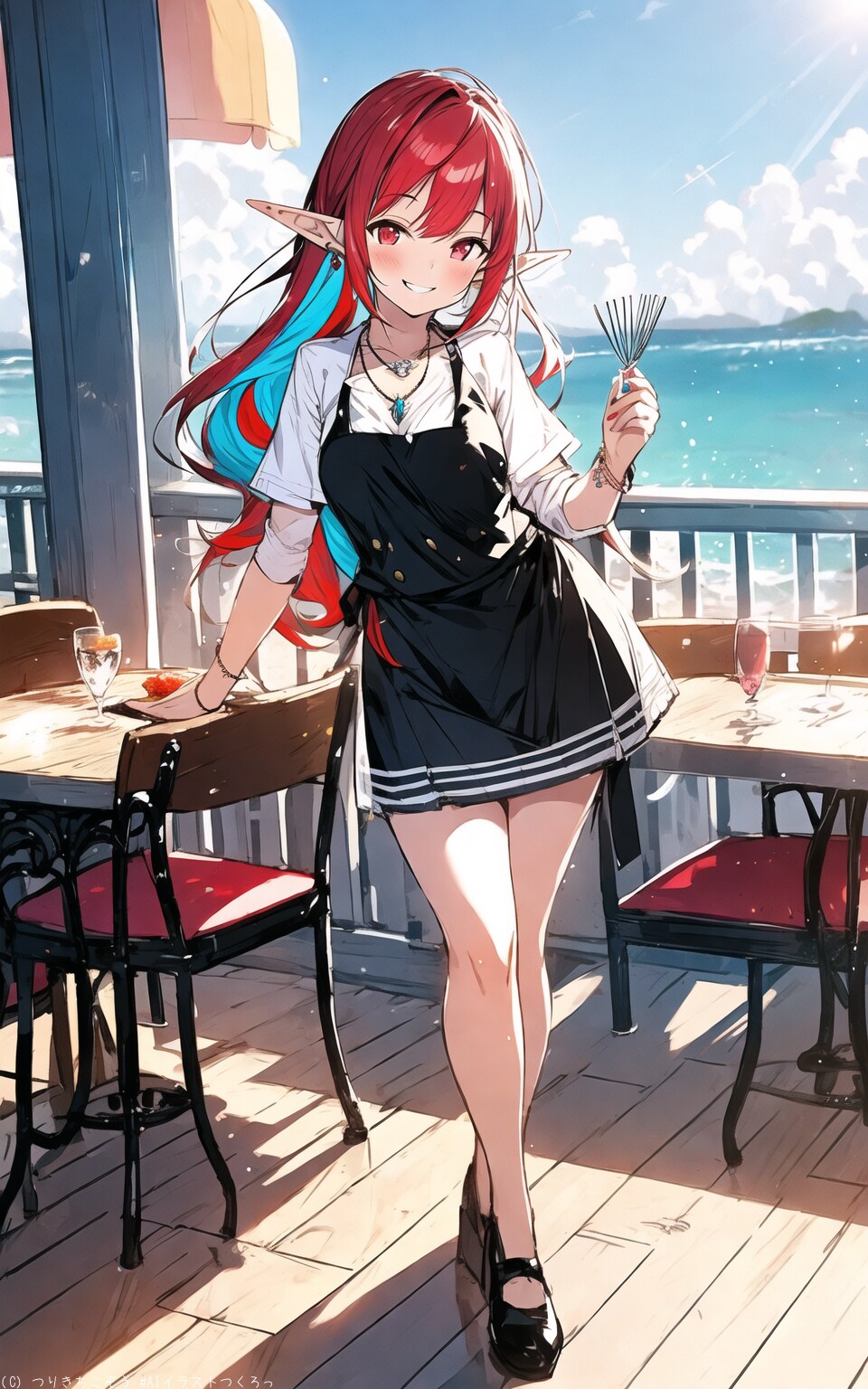 エルフと海の見えるレジレストラン