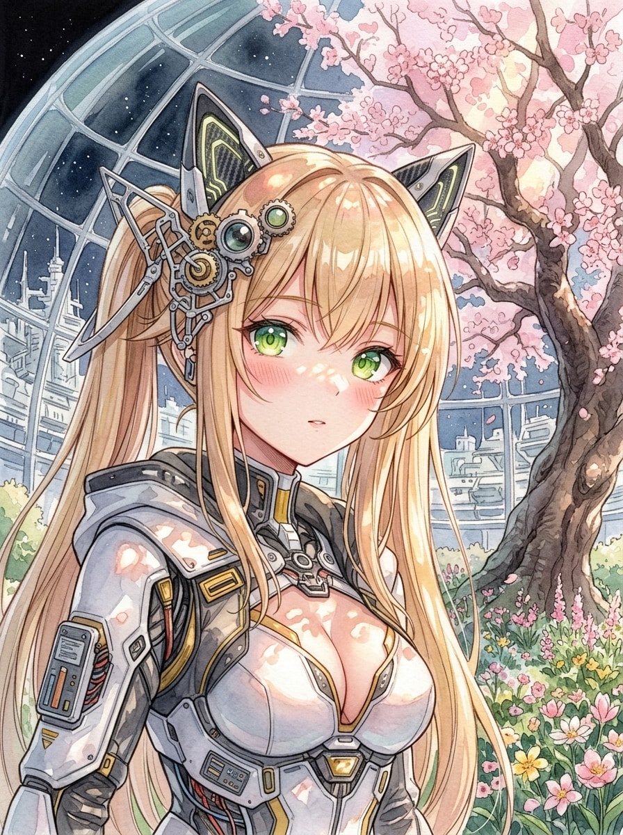 QILINちゃん＠サイバー猫耳 | の人気AIイラスト・グラビア