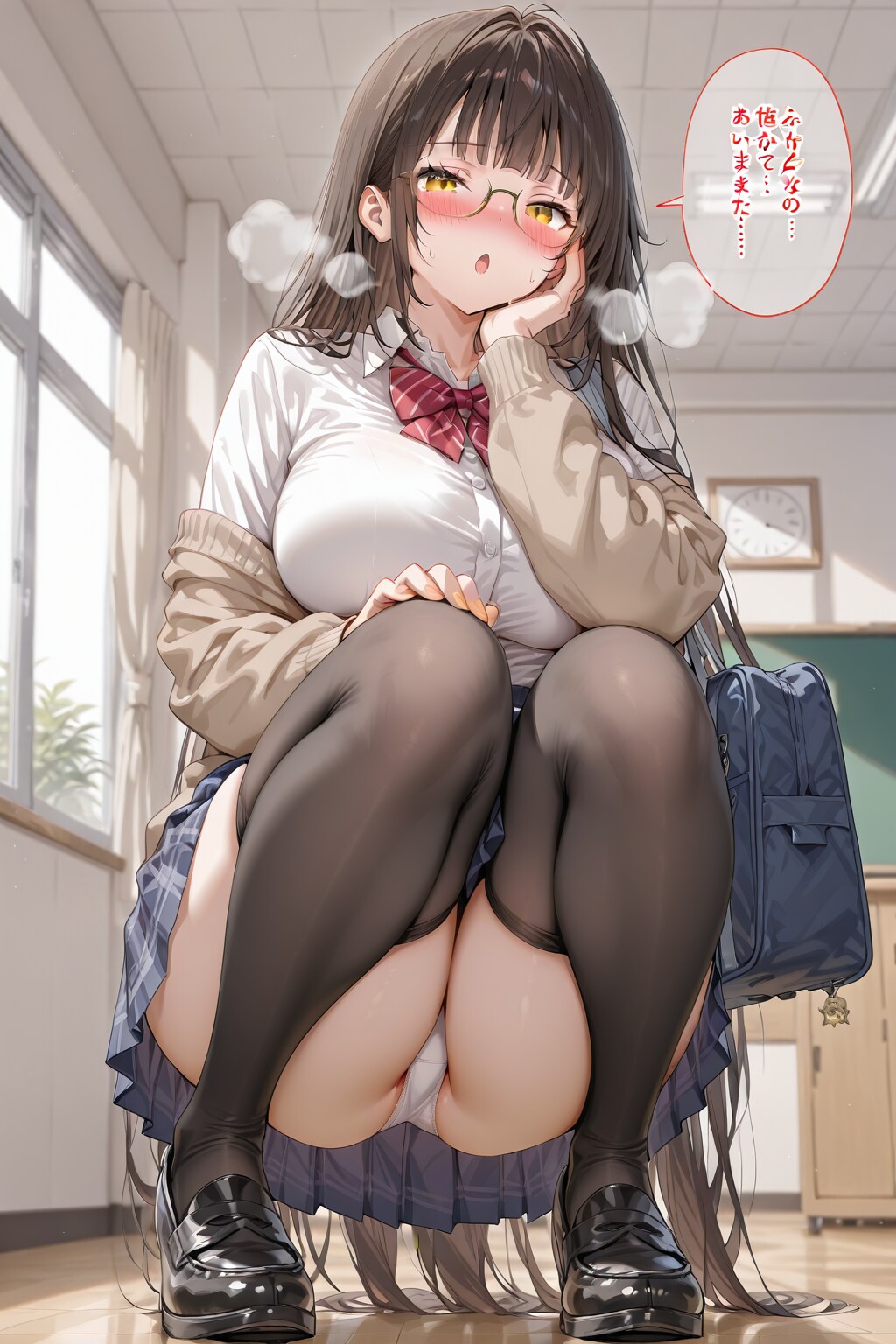 眼鏡女子高生